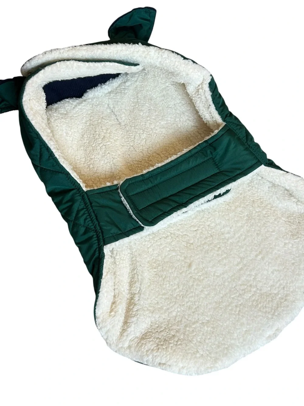 NEW Coleman Green Dog Pup Corduroy Fleece Design Jacket Vest Coat Size Medium!